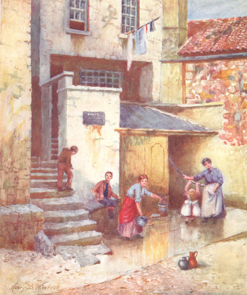 CHANNEL ISLANDS. Cornet Street, Guernsey 1904 old antique print picture